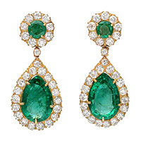 Emerald Ear Rings