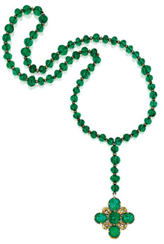 Emerald and Diamond Necklace