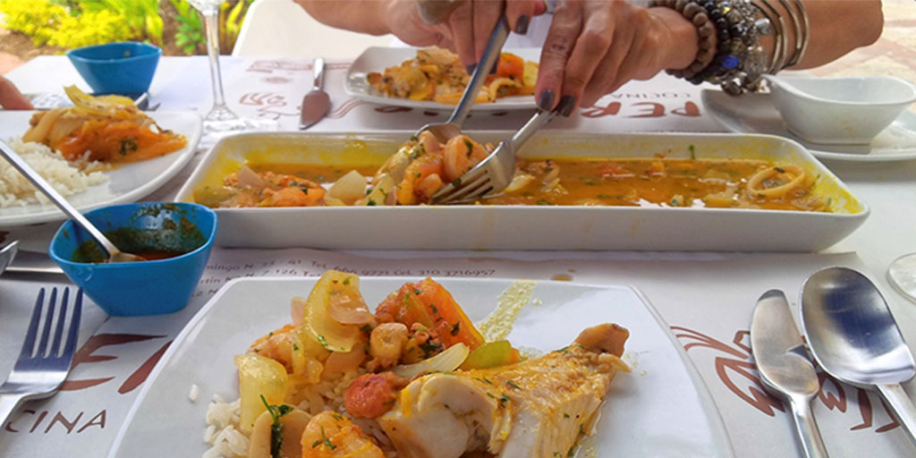 Food in Cartagena - Fish Dish from Colombia