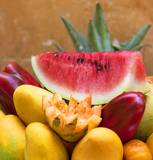 Fruit in the streets of Cartagena