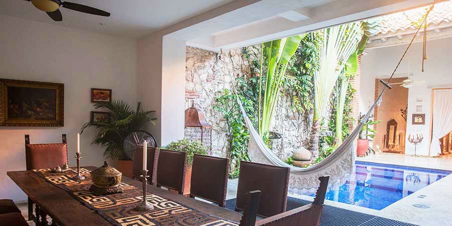 Dinning Room with Pool in Cartagena