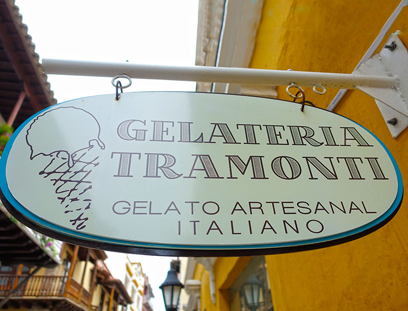 Gelateria Tramonti Ice Cream Palour in Cartagena