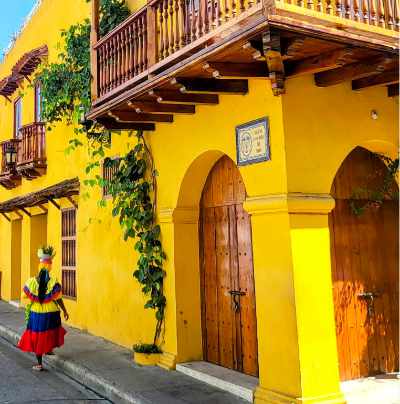 Street of Cartagena Colombia