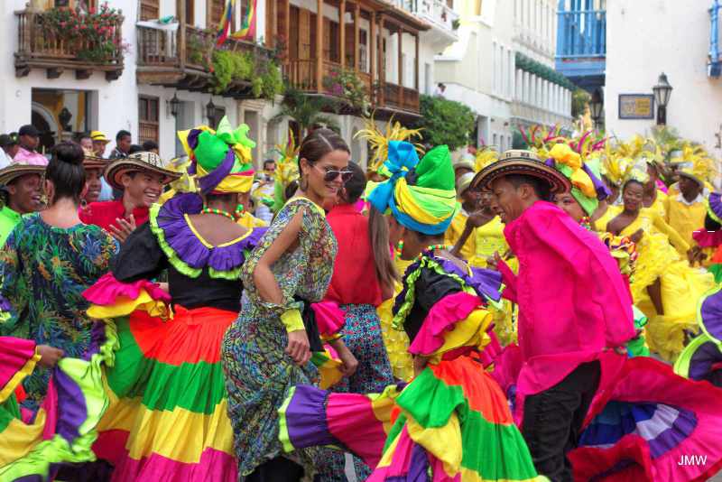 Carnival in Cartagena Colombia.