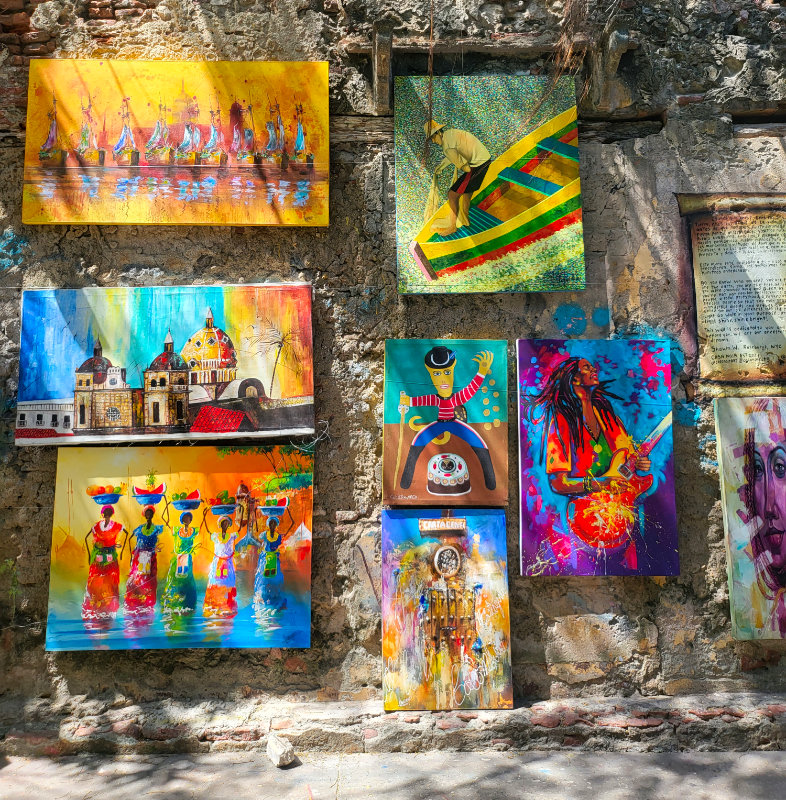 Streets of Getsemani in Cartagena